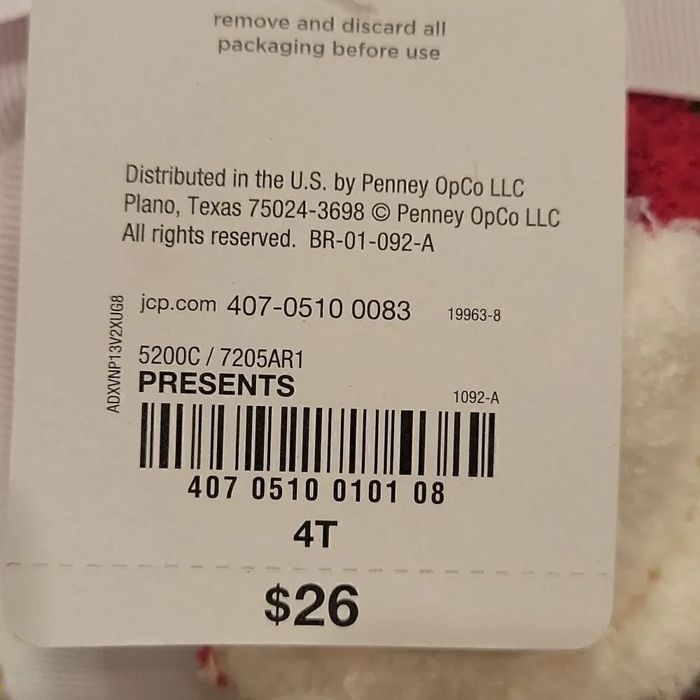 CHRISTMAS 🎄 3 piece pajama & sock set,4 T